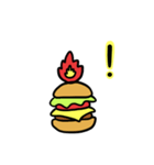 Burning Hamburger.（個別スタンプ：21）