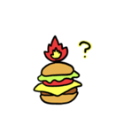 Burning Hamburger.（個別スタンプ：22）