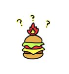 Burning Hamburger.（個別スタンプ：23）