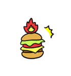 Burning Hamburger.（個別スタンプ：24）