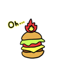 Burning Hamburger.（個別スタンプ：25）