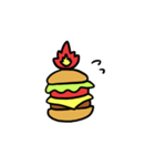 Burning Hamburger.（個別スタンプ：27）