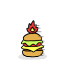 Burning Hamburger.（個別スタンプ：29）