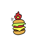 Burning Hamburger.（個別スタンプ：31）