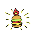 Burning Hamburger.（個別スタンプ：33）