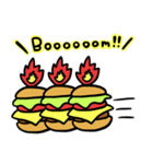 Burning Hamburger.（個別スタンプ：36）