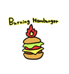 Burning Hamburger.（個別スタンプ：40）