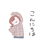 のんびりとした女の子の優しいスタンプ（個別スタンプ：3）