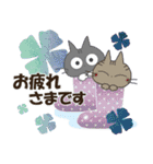 黒ねこの梅雨便り（個別スタンプ：15）