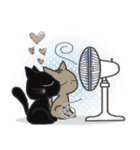 黒ねこの梅雨便り（個別スタンプ：40）