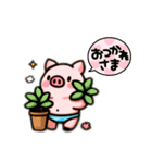 かわいい豚の夏のLINEスタンプセット（個別スタンプ：11）