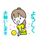 テニスガール♡I love tennis（個別スタンプ：5）