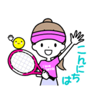 テニスガール♡I love tennis（個別スタンプ：14）