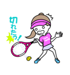 テニスガール♡I love tennis（個別スタンプ：24）
