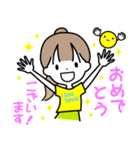 テニスガール♡I love tennis（個別スタンプ：35）