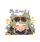 働く軍人ちゃん（個別スタンプ：11）