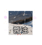 天竜人萬華区の買い物 北海道の雪スキー場（個別スタンプ：17）