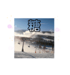 天竜人萬華区の買い物 北海道の雪スキー場（個別スタンプ：19）