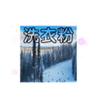 天竜人萬華区の買い物 北海道の雪スキー場（個別スタンプ：29）