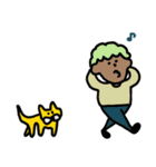 いろんな人々と犬と猫（個別スタンプ：11）