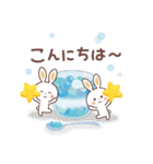 ふんわり♡うさぎ「夏♪爽やか」（個別スタンプ：5）