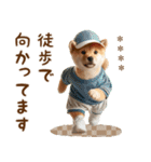 名前を入れて☆しば犬の今○○してます！（個別スタンプ：12）