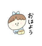 ほんわかりぼん女子（個別スタンプ：1）