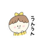 ほんわかりぼん女子（個別スタンプ：3）