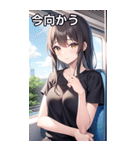 電車乗車バレー部女子（個別スタンプ：26）