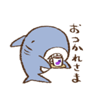 もっちりしたサメ。（個別スタンプ：12）