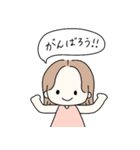 そとはねヘアの女の子♡基本スタンプ（個別スタンプ：38）