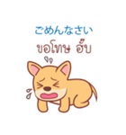 タイ語・日本語通訳チワワ犬のコッパーくん（個別スタンプ：4）