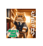 THE CAT・He is a librarian（個別スタンプ：11）