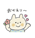 優しいカラー♡うさぎ♡ねこ（個別スタンプ：35）