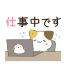 飛び出す！ねことシマエナガ いま何してる？（個別スタンプ：12）