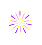 アレンジ機能で組み合わせ 打ち上げ花火（個別スタンプ：6）