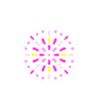 アレンジ機能で組み合わせ 打ち上げ花火（個別スタンプ：16）