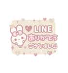 飛び出す⬛丁寧❤️LINEふきだし⬛ウサギ❹❸（個別スタンプ：8）