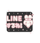 飛び出す⬛丁寧❤️LINEふきだし⬛ウサギ❹❸（個別スタンプ：10）