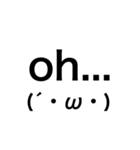絵文字スタンプ(顔文字)（個別スタンプ：3）