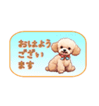 トイプードルイラストスタンプ（個別スタンプ：1）