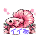 癒し系うちのベタちゃんLINEスタンプ③（個別スタンプ：6）