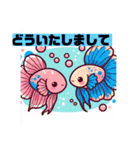 癒し系うちのベタちゃんLINEスタンプ③（個別スタンプ：11）