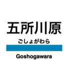 五能線2(鰺ヶ沢-弘前)の駅名スタンプ（個別スタンプ：7）