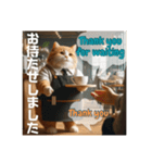 THE CAT-He is a barista（個別スタンプ：11）