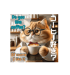 THE CAT-He is a barista（個別スタンプ：15）