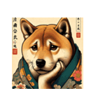 浮世絵風柴犬スタンプ（個別スタンプ：2）