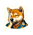 浮世絵風柴犬スタンプ（個別スタンプ：6）