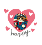 もち吉 アメコミ風猫ネコスタンプ（個別スタンプ：7）