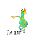 rough giraffe 1（個別スタンプ：6）